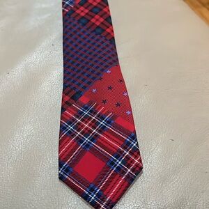 TOMMY HILFIGER Plaid /stars tie